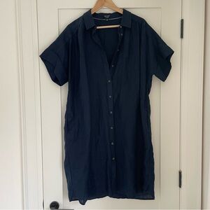 J.Crew Relaxed-fit short-sleeve Baird McNutt Irish linen shirtdress